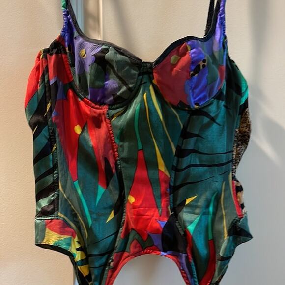 Boustier Corset lingerie -  France multi /blk with Juene Europe - Picture 1 of 4